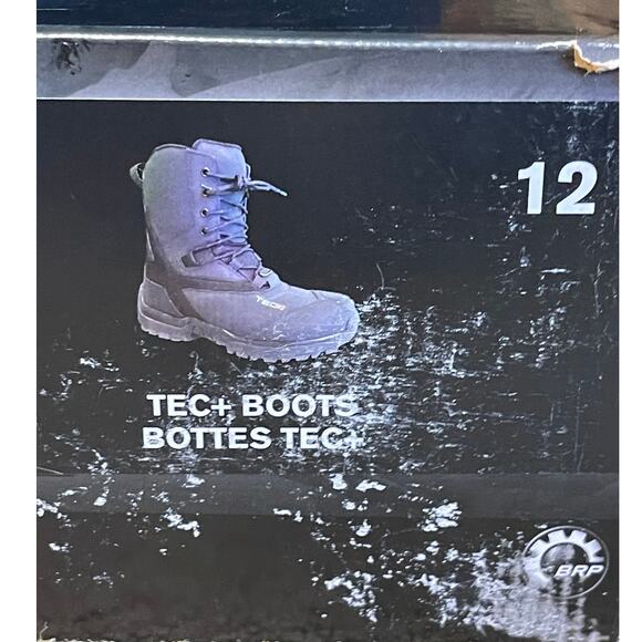 Ski-Doo NEW Unisex Men's Size 12 Tec + Black Moisture Wicking Snowmobile Boots - Picture 12 of 13